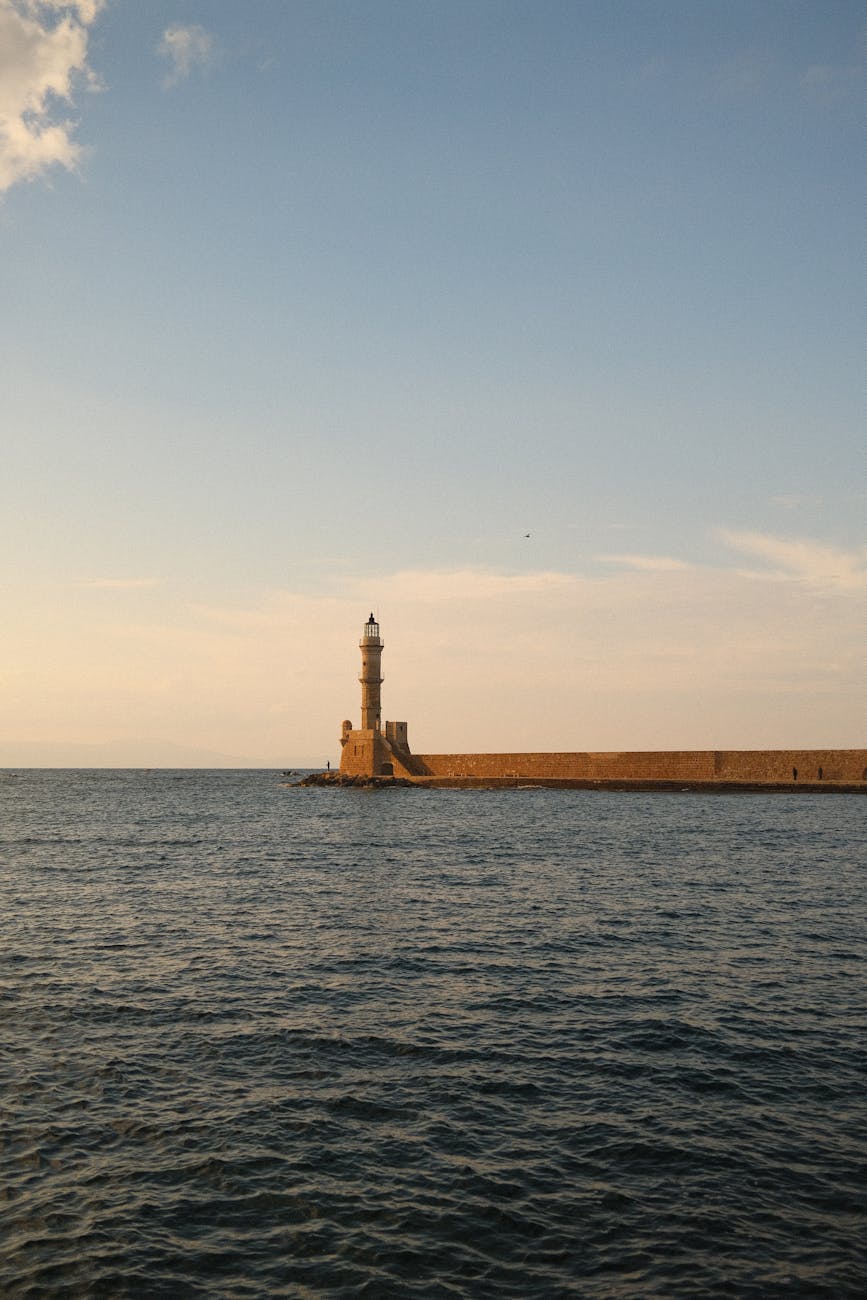 Crete's coastline — the Mediterranean topography that anchors most slow-travel stays on the largest Greek island.